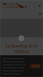 Mobile Screenshot of bowling-la-matene.com
